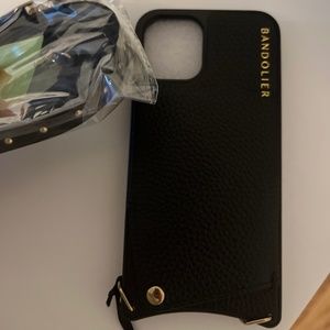 Bandolier Nicole black iPhone 11 Pro crossbody phone wallet